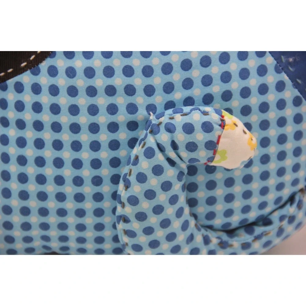 Pottery Barn Teen PBT Cat Patchwork Embroidered Blue 12